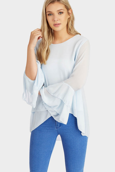 S17W-1000003963-SUE-OS-flute-sleeve-sheer-blouse-light-blue-jl1736