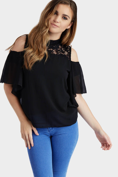 S17W-1000004938-BCK-OS-high-neck-lace-cold-shoulder-top-black-jl2344