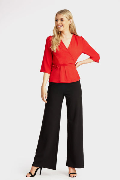 S17W-1100004861-RED-6-cover-up-3/4-tie-jacket-mid-red-jl2315