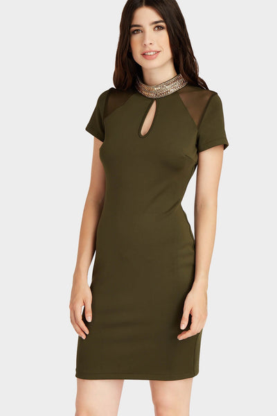 S17W-1300000962-KLE-6-high-neck-sequin-bodycon-mini-dress-mid-green-jl0349