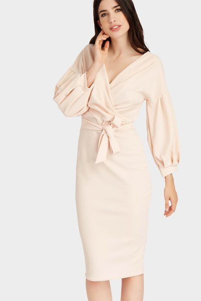 S17W-1300001380-BSH-6-bell-sleeve-wrap-top-midi-dress-mid-pink-jl0528
