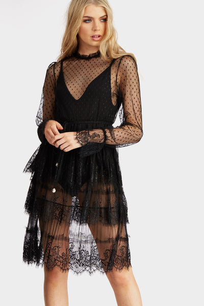 S17W-1300004766-BCK-S/M-black-frill-neck-layered-mesh-dress-black-jl2255