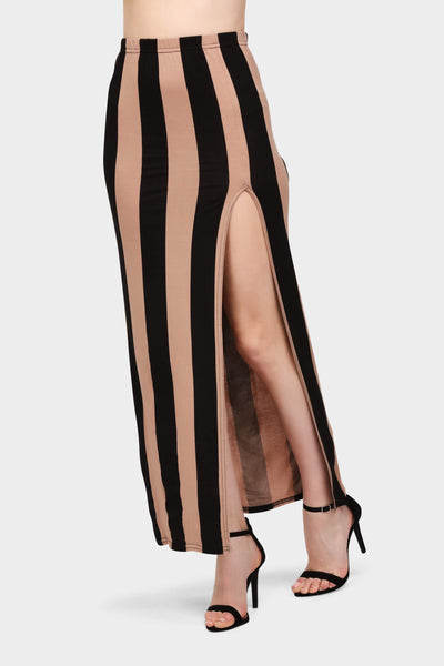 S17W-1900002255-BAN-6-striped-maxi-skirt-black-jl0874