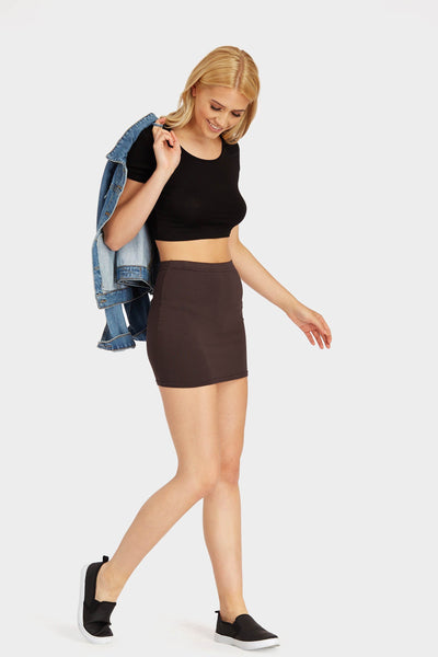 S17W-1900003815-CTE-6-basic-mini-skirt-mid-brown-jl0826