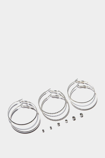 S17W-2600004753-SER-OS-six-pairs-of-stud-pairs-and-hoop-earrings-set-silver-jl2248