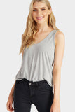 Greymarl V-Neck Basic Tank Top