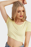 Lemon Basic Crop Top