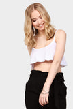 Cream Cami Crop Top