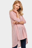 Pink Chiffon Split Top