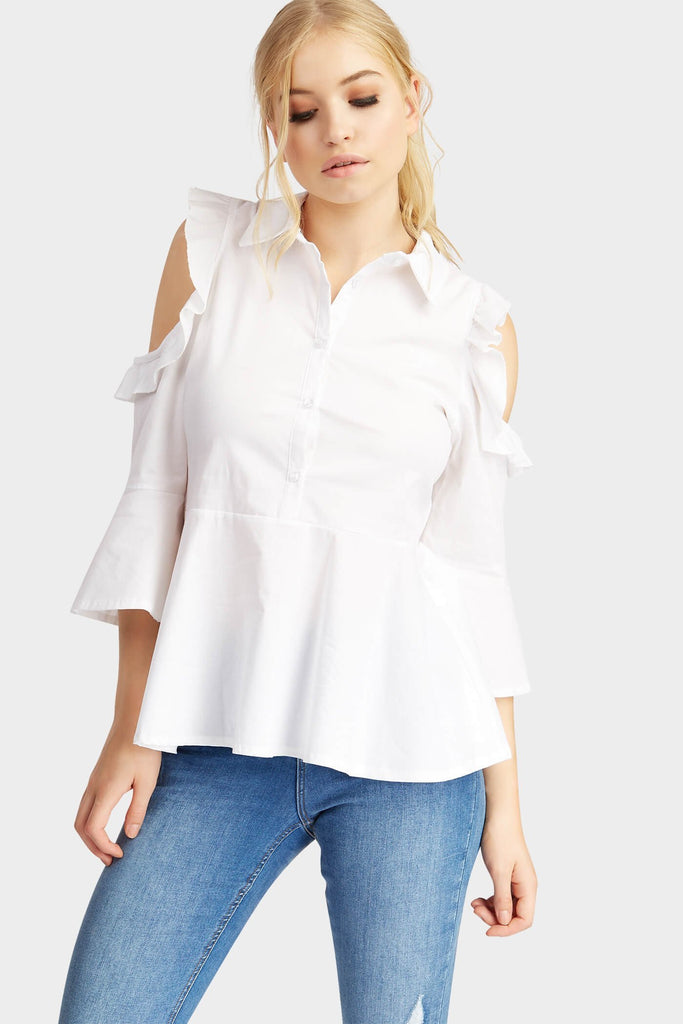 S17W-1000004045-WTE-XS-cut-shoulder-frill-shirt-white-jl1828
