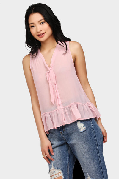 S17W-1000004102-PNK-6-sleeveless-pussy-bow-top-mid-pink-jl1864