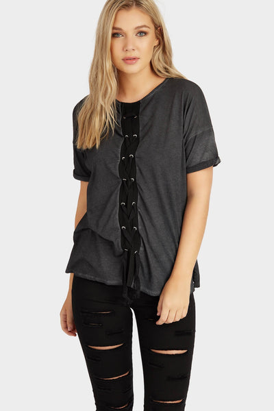 S17W-1000004823-BCK-S/M-lace-up-washed-tee-black-jl2293