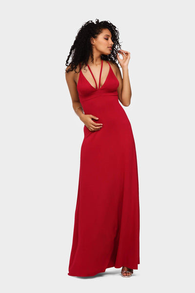 S17W-1300002141-ESE-6-plunge-maxi-dress-mid-pink-jl0823