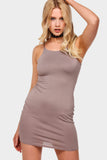 Stone Basic Spaghetti Strap Bodycon Dress