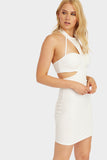 Ivory Cut Out Bodycon Dress