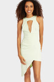 Mint Keyhole Backless Midi Dress