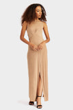 Camel Overlap Wrap Maxi