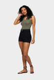 Khaki Sleeveless Choker Body