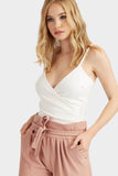 Ivory Strappy Wrap Bodysuit