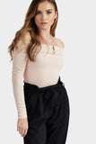Nude Bardot Detail Bodysuit