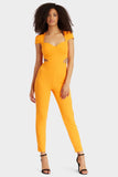 Orange Side Cut Out Jumpsuit