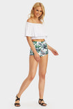 Multi High Waist Print Short