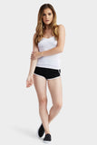 Grey Marl Contrast Trim Runner Shorts