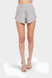 Grey Marl Wrap Over Shorts