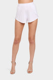 White Wrap Over Shorts