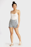 Navy/White High Waisted Stripe Shorts