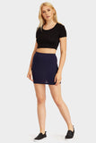 Navy Basic Mini Skirt