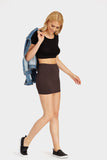 Chocolate Basic Mini Skirt