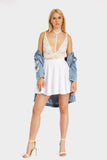 White Skater Mini Skirt