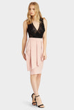 Rose Pleated Midi Skirt