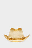 Beige Straw Cowgirl Hat