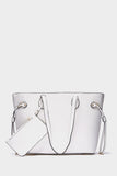 White Bark Shopper Bag With Pocket