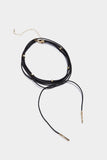Gold Gold Choker And Tie Necklace