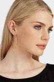 Gold Diamond Cut Hoop And Stud Earring Set