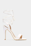 White Strappy Tassel Sandals