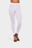 White Basic Leggings