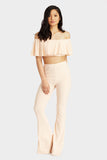 Nude Fit Flare Trousers