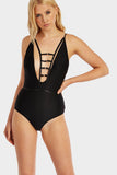 Black Cut-Out Front Swimsuit